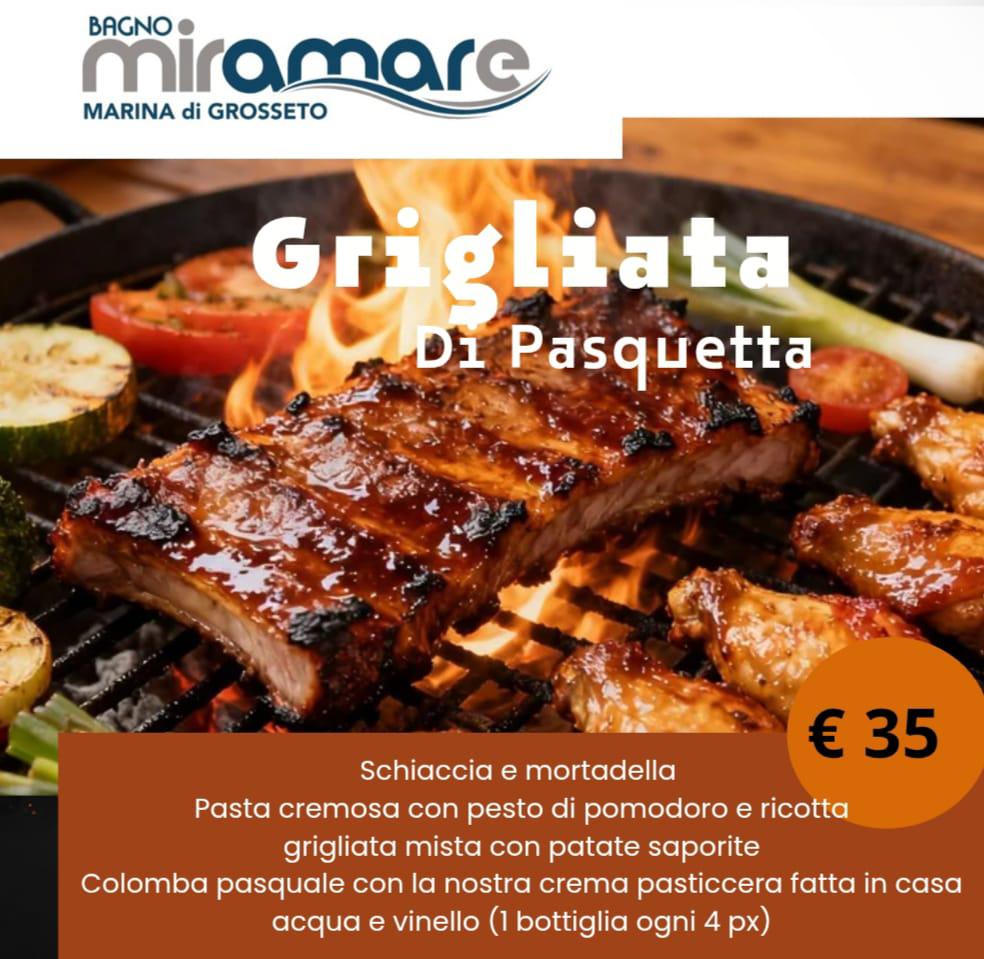 Pranzo di Pasquetta 2026 Bagno Miramare